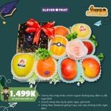  Quà Tặng Bế Giảng Trái Cây Mix Hoa Hồng Lụa 