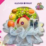  Giỏ Trái Cây Mừng Sinh Nhật Bố Mẹ Tone Xanh Dương Trang Nhã 