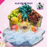  Giỏ Trái Cây Mừng Sinh Nhật Người Yêu Tone Xanh Dương Chung Thủy 