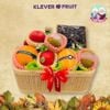 Giỏ Quà Trái Cây Mix Cherry Đỏ Chúc Sức Khỏe Ông Bà Tone Nâu