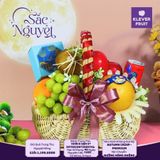  Giỏ Quà Trung Thu Tone Đỏ Ấm Áp - Nguyệt Hồng 