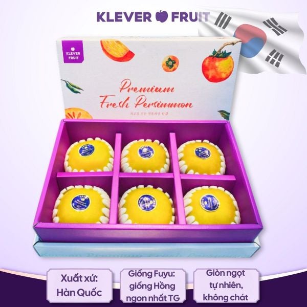 Hồng Giòn Hàn Quốc Tươi Ngon - Nhập Khẩu Chính Ngạch | Klever Fruit
