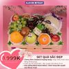 Hộp Quà 8/3 Sắc Đẹp – Trái Cây Mix Nước Ép Táo Nhật Cao Cấp