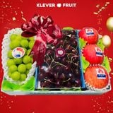  Hộp Trái Cây Đẹp Cherry Mix Nho Sữa Và Táo Nhật Cao Cấp 
