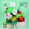 Hộp Trái Cây Mix Hoa Tươi 849K – Quà Tặng 20/11 Sang Trọng, Ý Nghĩa