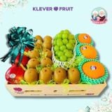  Hộp Quà Nho Sữa Shine Muscat Hàn Quốc Mix Trái Cây Cảm Ơn Ông Bà Tone Xanh Cao Cấp 
