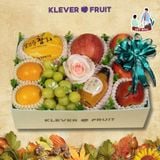  Hộp Quà Trái Cây Và Hoa Chúc Sức Khỏe Sếp, Đối Tác, Đồng Nghiệp Tone Xanh Nhẹ Nhàng 