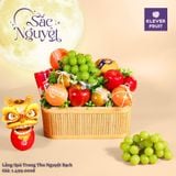  Lẵng Quà Trung Thu Nho Mẫu Đơn Hàn Quốc Mix Trái Cây - Nguyệt Bạch 