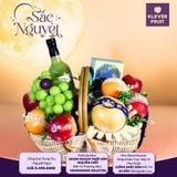  Lẵng Quà Trung Thu Mix Bánh Trung Thu Nước Ép Và Trái Cây - Nguyệt Ngọc 