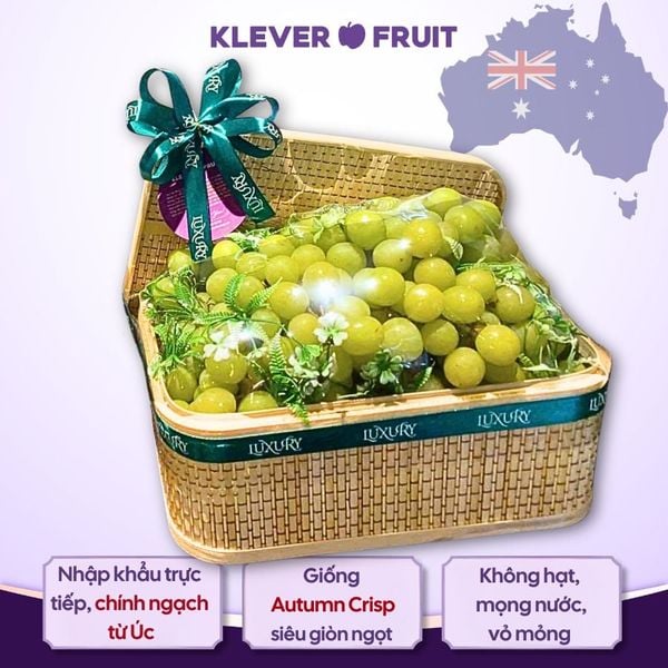  Nho Xanh Không Hạt Úc - Nho Autumn Crisp 