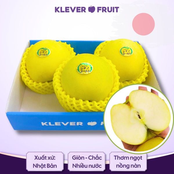 Táo Shinano Gold Nhật Bản tại Klever Fruit