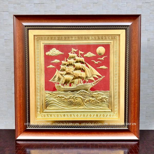 TRANH ĐỒNG THUẬN BUỒM XUÔI GIÓ (40cm*40cm)