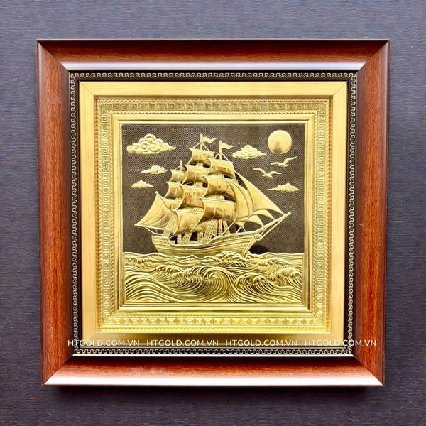 TRANH ĐỒNG THUẬN BUỒM XUÔI GIÓ (40cm*40cm)