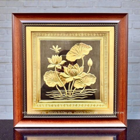 TRANH HOA SEN BẰNG ĐỒNG (40cm*40cm)
