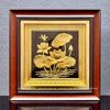 TRANH HOA SEN BẰNG ĐỒNG, DÁT VÀNG (40cm*40cm)
