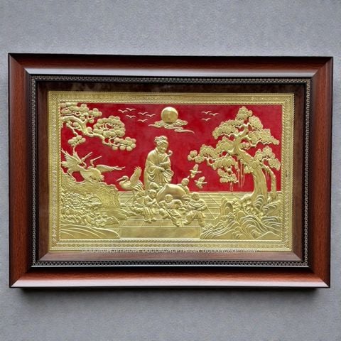 TRANH MỪNG THỌ CỤ BÀ BẰNG ĐỒNG (50cm*70cm)