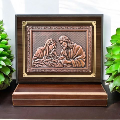 QUÀ TẶNG CÔNG GIÁO - TRANH ĐỒNG THÁNH GIA THẤT (25cm * 20cm)