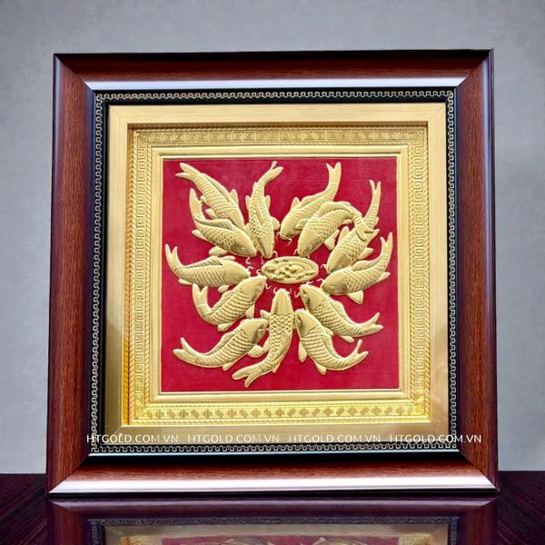 TRANH ĐỒNG CÁ CHÉP (40cm*40cm)