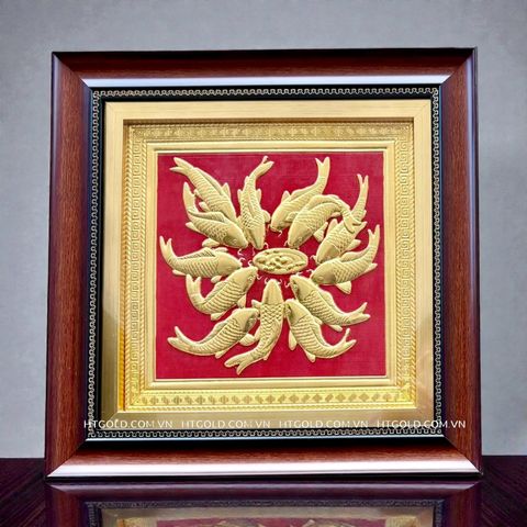 TRANH ĐỒNG CÁ CHÉP (40cm*40cm)