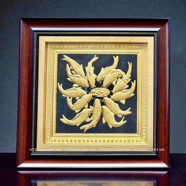 TRANH ĐỒNG CÁ CHÉP (40cm*40cm)