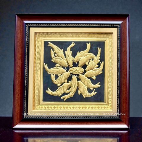 TRANH ĐỒNG CÁ CHÉP (40cm*40cm)
