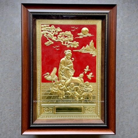 TRANH MỪNG THỌ CỤ BÀ BẰNG ĐỒNG (55cm*40cm)