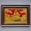 TRANH ĐỒNG MỪNG THỌ ÔNG BÀ DÁT VÀNG (40cm*55cm)
