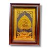 TRANH ĐỒNG LÁ BỒ ĐỀ CHỮ PHÚC DÁT VÀNG (40cm*55cm)