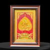 TRANH LÁ BỒ ĐỀ  CHỮ BÌNH AN, DÁT VÀNG (40cm x 55cm)