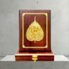 LÁ BỒ ĐỀ BÌNH AN, DÁT VÀNG (17 x 22cm)..