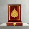 LÁ BỒ ĐỀ CHỮ TÂM, DÁT VÀNG (17 x 22cm)..