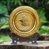 TRANH THUẬN BUỒM XUÔI GIÓ BẰNG ĐỒNG, MẠ VÀNG 24K (Đk 35cm)