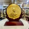 TRANH CHÂN DUNG ĐẠI TƯỚNG VÕ NGUYÊN GIÁP BẰNG ĐỒNG, DÁT VÀNG (15cm x 19cm)