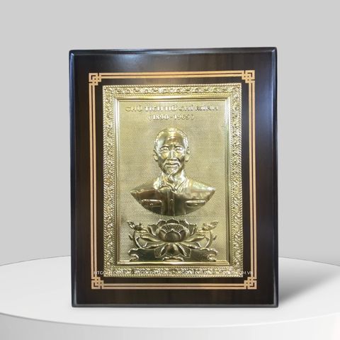 TRANH CHÂN DUNG BÁC HỒ BẰNG ĐỒNG (20cm*25cm)