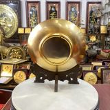 TRANH ĐĨA ĐỒNG CHỮ THỌ MẠ VÀNG 24K (Đk 25cm/ Cao 30cm)