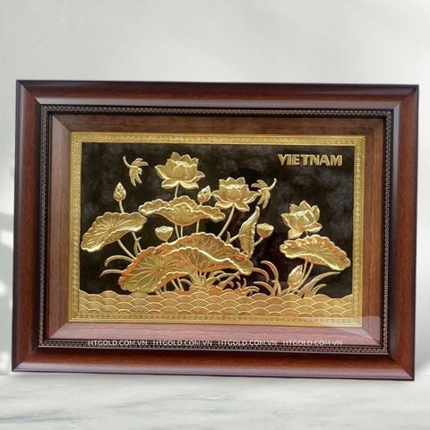TRANH ĐỒNG HOA SEN (40cm*55cm)