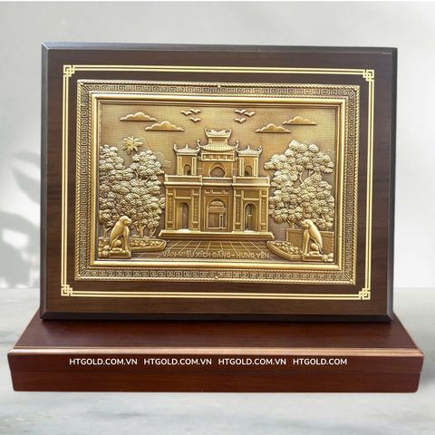 TRANH ĐỒNG VĂN MIẾU XÍCH ĐẰNG (26cm*34cm)