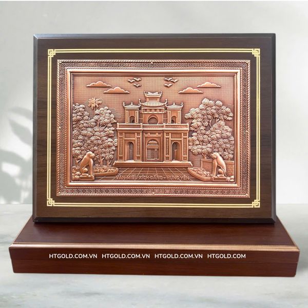 TRANH ĐỒNG VĂN MIẾU XÍCH ĐẰNG (26cm*34cm)