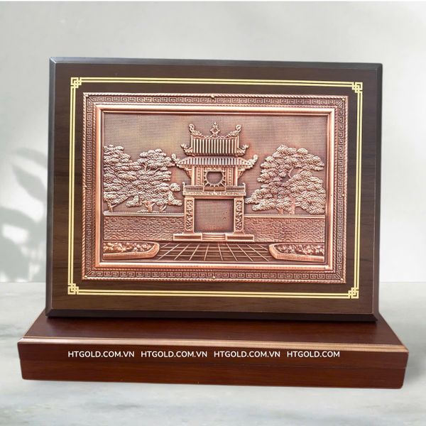 TRANH KHUÊ VĂN CÁC BẰNG ĐỒNG (26cm*34cm)