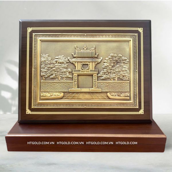 TRANH KHUÊ VĂN CÁC BẰNG ĐỒNG (26cm*34cm)