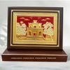 TRANH VĂN MIẾU XÍCH ĐẰNG - HƯNG YÊN BẰNG ĐỒNG DÁT VÀNG (26cm*34cm)