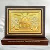 TRANH VĂN MIẾU XÍCH ĐẰNG - HƯNG YÊN BẰNG ĐỒNG DÁT VÀNG (26cm*34cm)