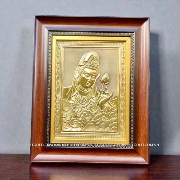 TRANH ĐỒNG QUAN ÂM BỒ TÁT (28cm*35cm)