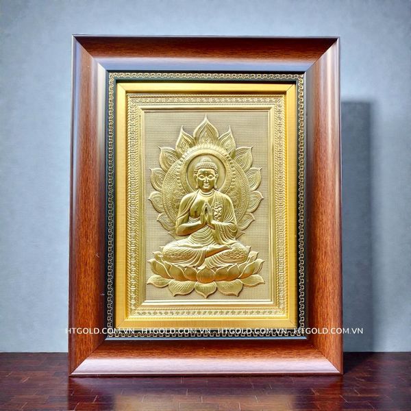 TRANH PHẬT THÍCH CA BẰNG ĐỒNG (28cm*35cm)