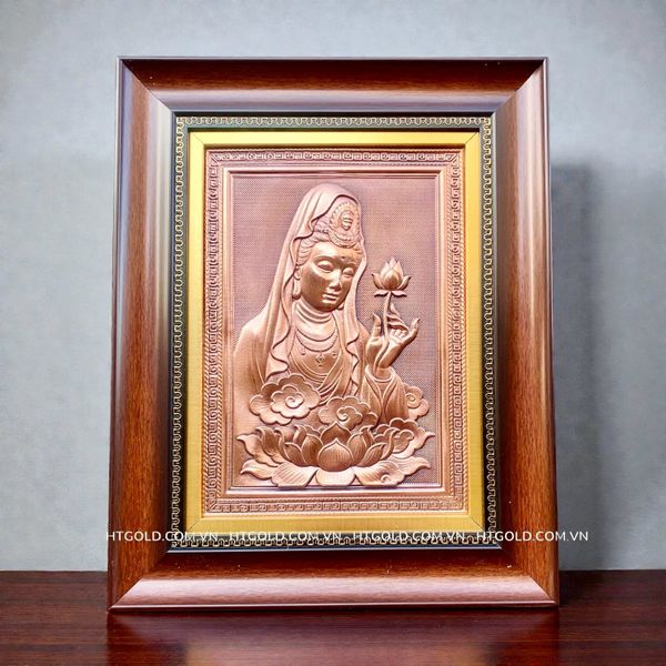 TRANH ĐỒNG QUAN ÂM BỒ TÁT (28cm*35cm)
