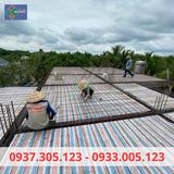  BẠT BA SỌC KHỔ 3.8m x 50m - BẠT SỌC KẺ 3 MÀU 3.8m x 50m 