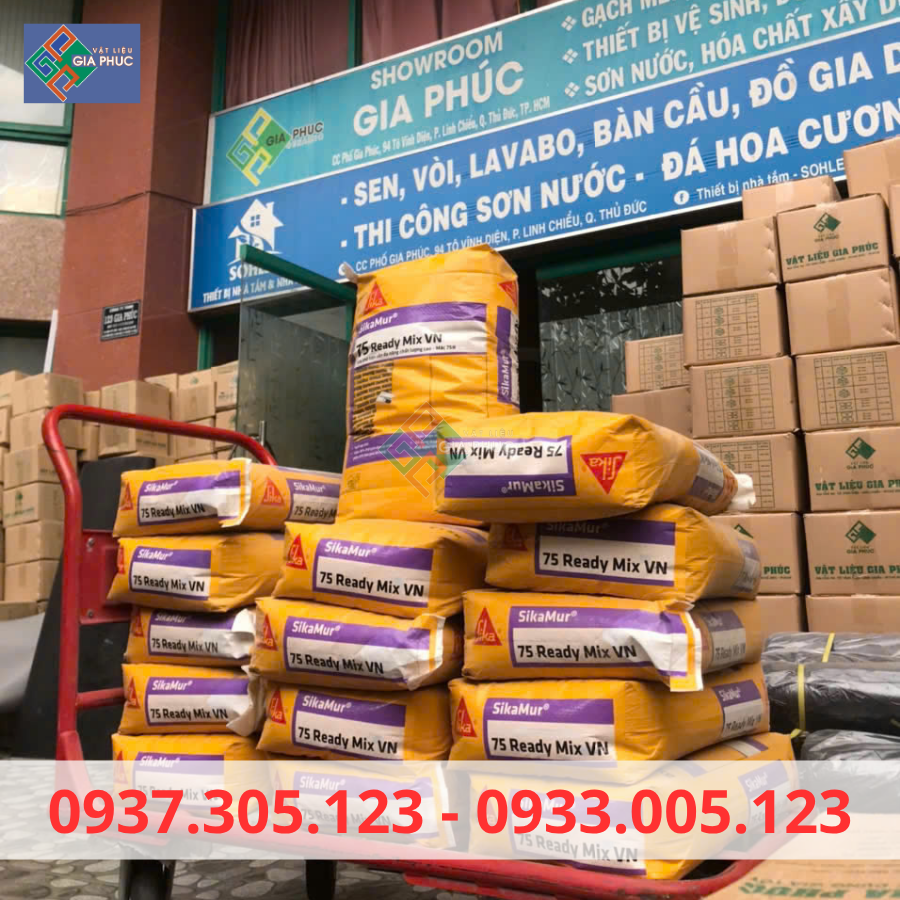  VỮA KHÔ TRỘN SẴN M75 SIKAMUR - 75 READY MIX VN - VỮA XÂY TÔ 