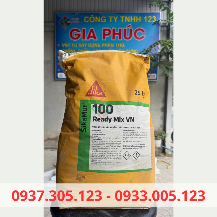  VỮA KHÔ TRỘN SẴN M100 SIKAMUR - 100 READY MIX VN - VỮA XÂY TÔ 