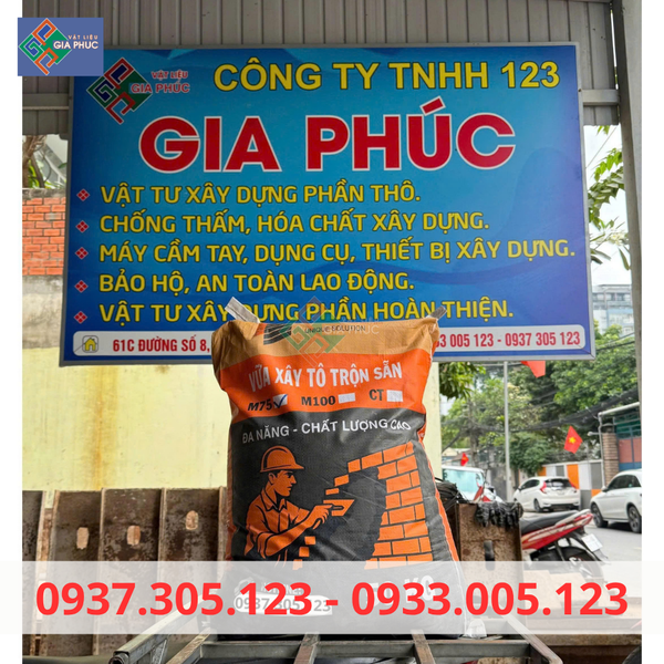 VỮA KHÔ TRỘN SẴN TDUS M75 - 50KG VỮA XÂY TÔ GIÁ TỐT HCM XÂY TƯỜNG TRÁT TƯỜNG GIÁ TỐT CHẤT LƯỢNG MIỀN NAM HỒ CHÍ MINH