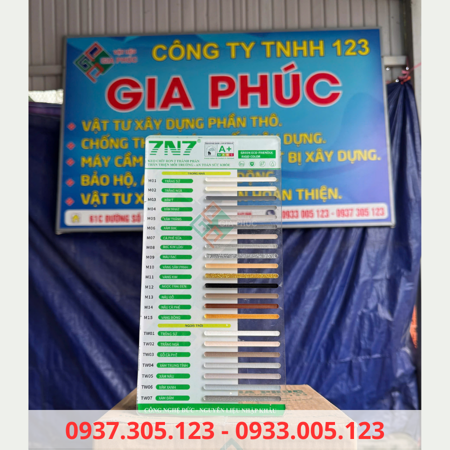  KEO CHÀ RON 7N7 - KEO CHÍT MẠCH 7N7 ( CHỐNG THẤM, CHỐNG Ố, CHỐNG PHAI MÀU ) 